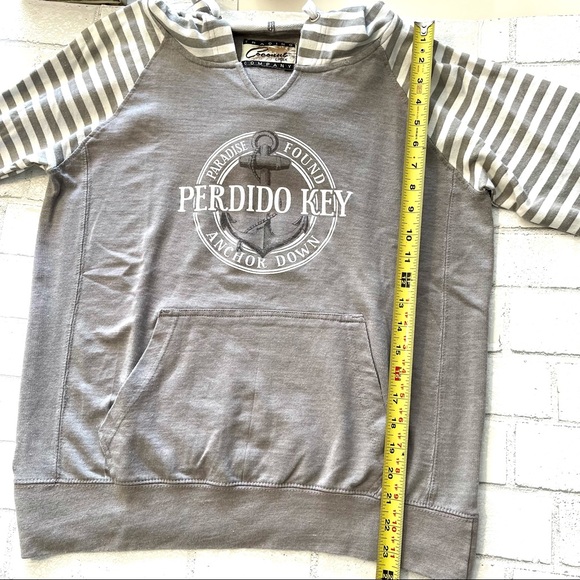 Perdido Key Florida Grey Terry Sweatshirt size L - Picture 9 of 10